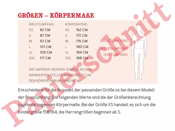 Schnittmuster HERR JONA • oversized Hoodie mit Fronttasche für Herren • Gr. XS-XXL Sweater