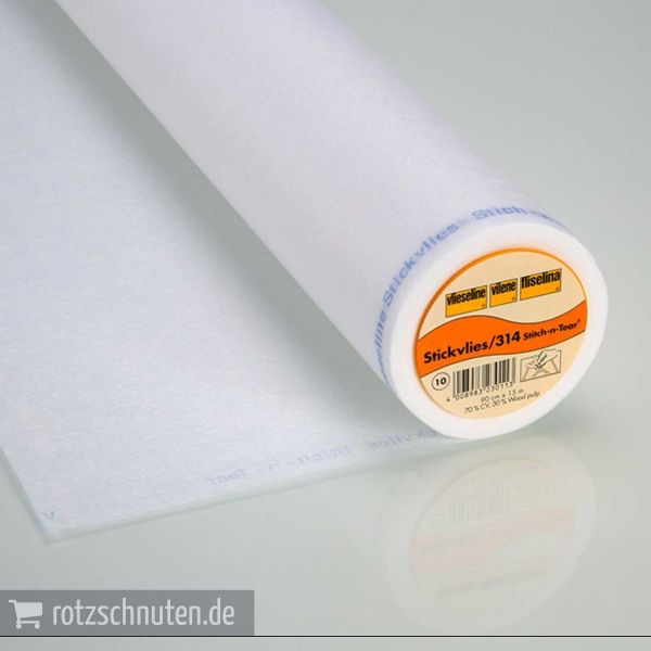 Vlieseline Stickvlies ausreißbar weiß – 90 cm breit