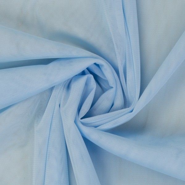 Softtüll in hellblau - weicher feiner Tüll für Ballerina Petticoat Schultüte Brautmode & Deko
