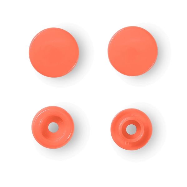 30 Prym Color Snaps – Lachsfarbene Druckknöpfe (Ø 12,4 mm) für Kleidung & Accessoires