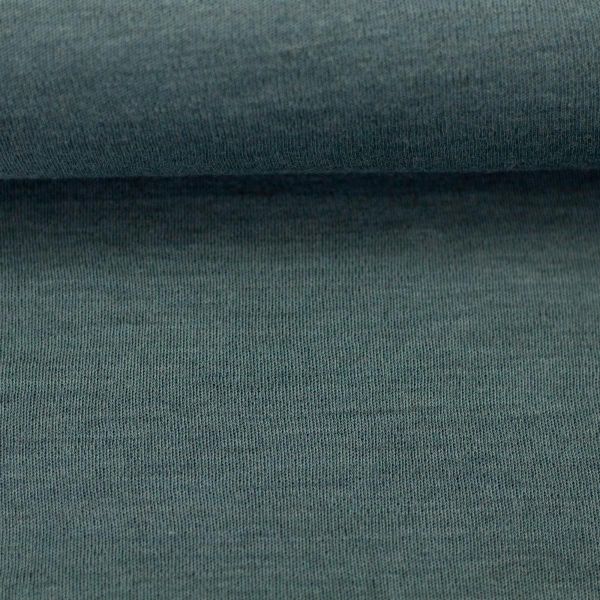 Weicher dünner Merinostrick in smaragd dunkles mint - 100% Schurwolle Merino Strickstoff von Swafing