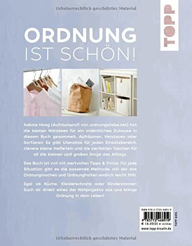 Nähideen, die Ordnung schaffen - Nähprojekte Aufräumen Verstauen Sortieren Ordnen