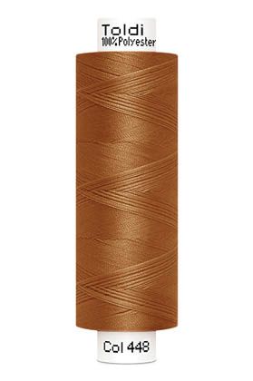 großes Rolle Nähgarn braun Fb. 448 - 500m Gütermann Allesnäher - Toldi Nähseide