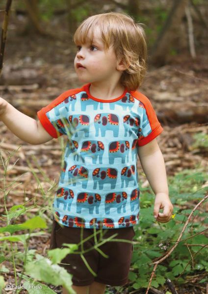 Jersey Retro Elefanten türkis - Gigantito by Bienvenido Colorido