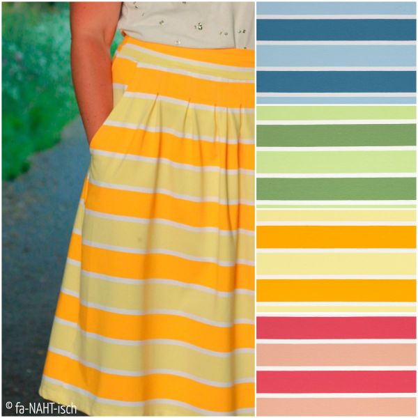 Jersey Blockstreifen blau – Serie Ringeljersey Lona von Swafing