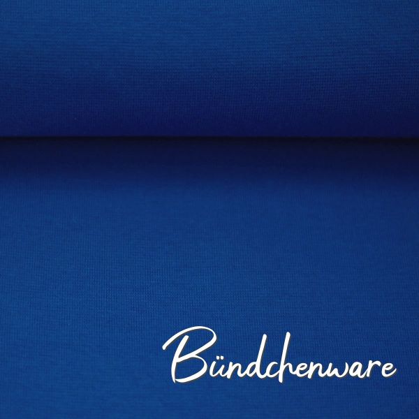 Bündchen glatt im Schlauch royalblau - HEIKE von Swafing