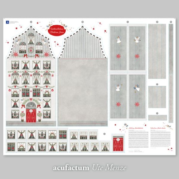 Adventskalender Weihnachtshaus von Acufactum – DIY Nähset 120cm Rapport