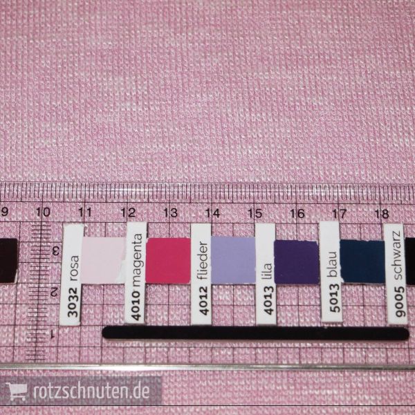 Leichter Strick LIESCHEN – rosa weiß meliert