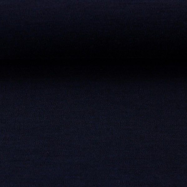 Weicher dünner Merinostrick in navy - 100% Schurwolle Merino Strickstoff von Swafing