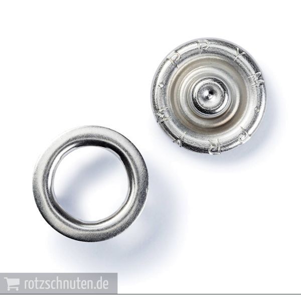 6 Jersey Druckknöpfe PRYM – 18mm messing mit Werkzeug - Metall Druckknopf