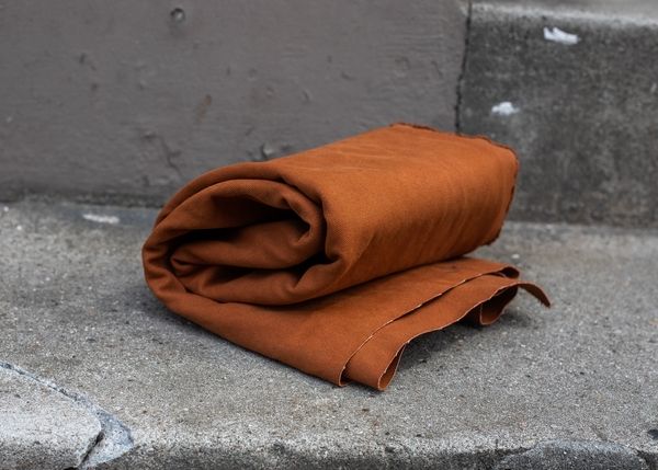 Heavy Washed Canvas terracotta - Mind the Maker 17 OZ bronze kräftige Baumwolle für Taschen