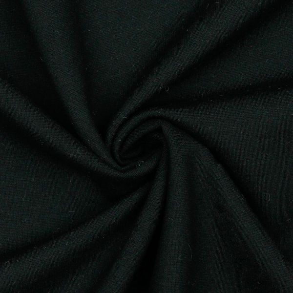 Romanit Jersey uni schwarz - Punto di Roma Royal black