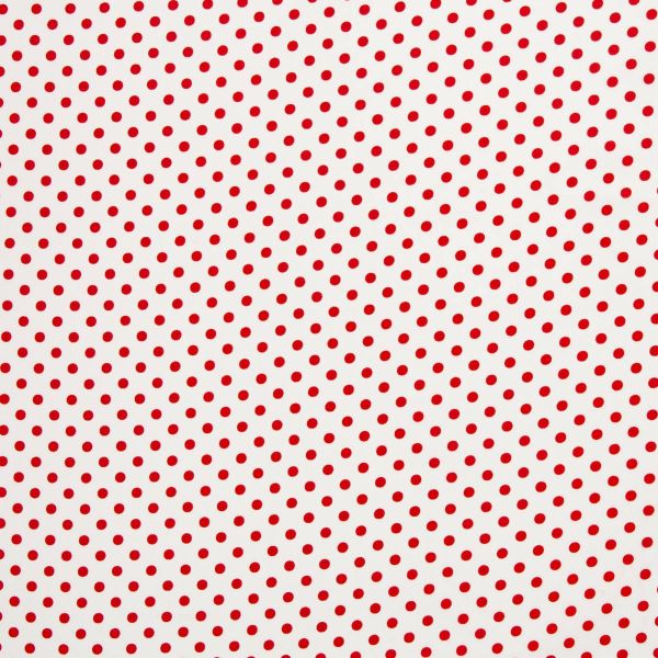 Baumwolle Punkte weiß rot - Cotton Polka Dots Rotenburg von Swafing