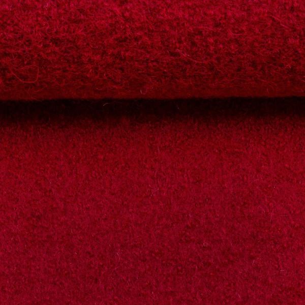 Merino aus 100% Schurwolle - Wollstoff rot von Swafing Wollwalk Walkloden