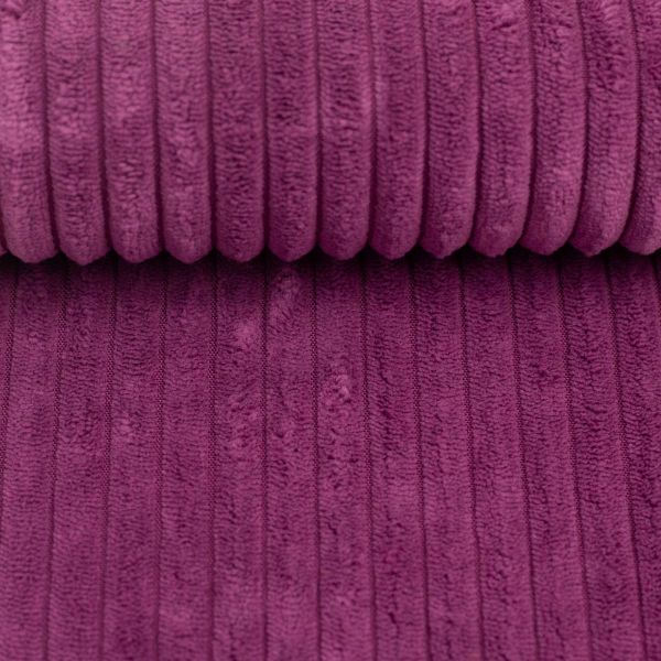 Samtcord uni beere altrosa – robuster Breitcordstoff für Möbel & Taschen Wanja von Swafing