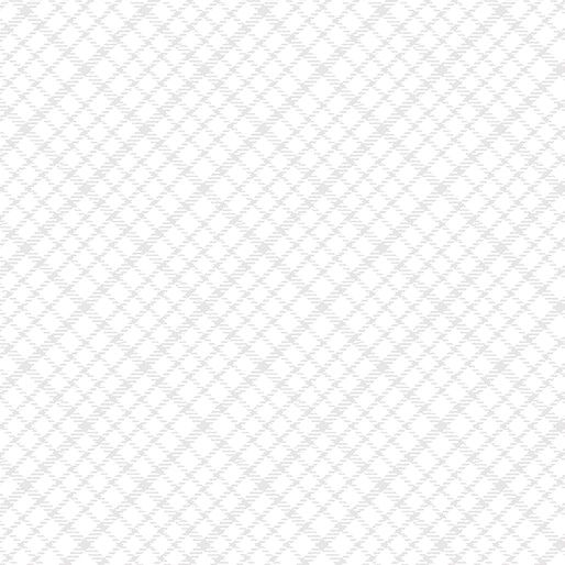 Baumwolle Karo weiß auf weiß - All About Daisies Tartan Plaid white