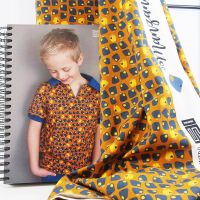 Jersey Retro Äpfelchen blau senf - Manzanita by Bienvenido Colorido Jersey Retro Äpfelchen blau senf - Manzanita by Bienvenido Colorido