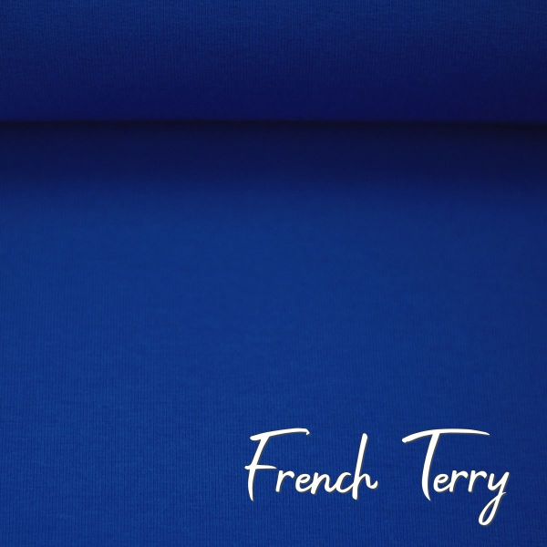 Sweat uni royalblau - French Terry MAIKE von Swafing