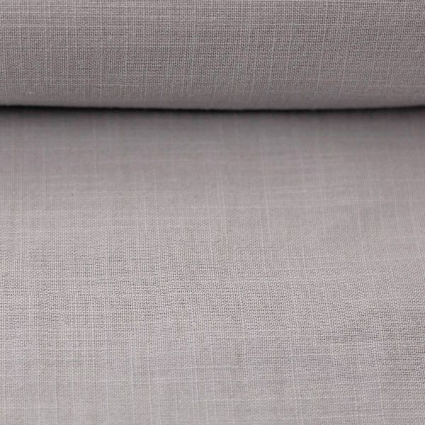 Double Slub Musselin hellgrau – Double Gauze Sorea aus Baumwolle