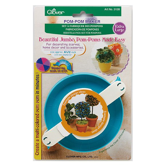 Clover 3128 PomPom Tool extra groß - Bommel Pom-Pom Maker xtra large 115mm