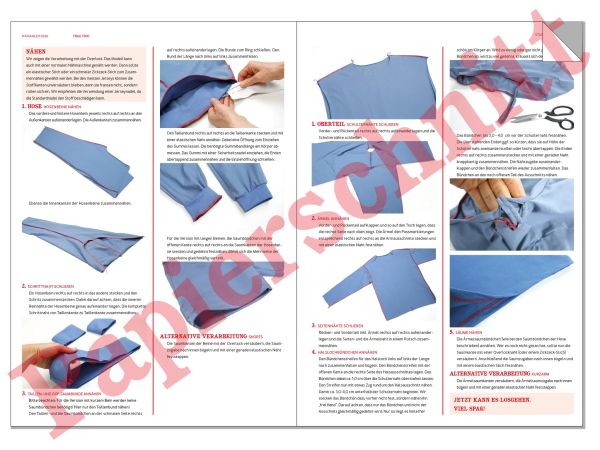 Schnittmuster FRAU TRIXI • Schlafanzug Kombi von Studio Schnittreif • Gr. XS-XXL