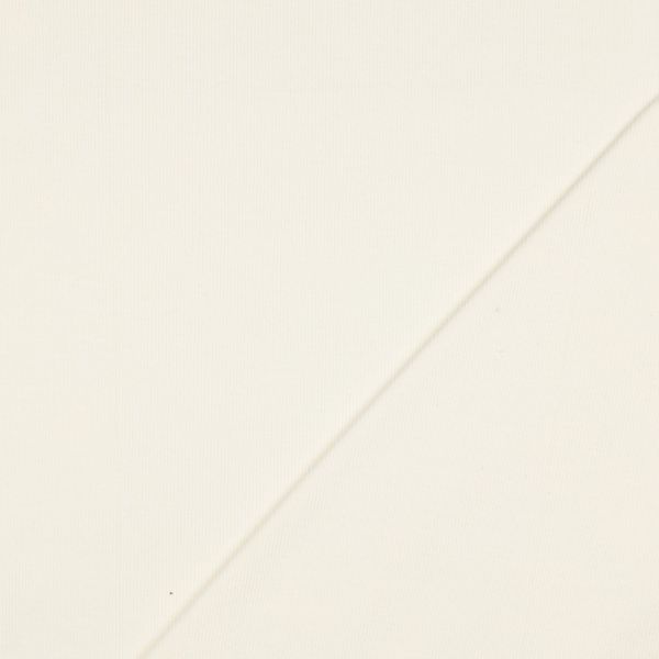 Bio Strickbündchen creme weiß – fein geripptes Bündchen 2x2 Organic Rib Tube ecru