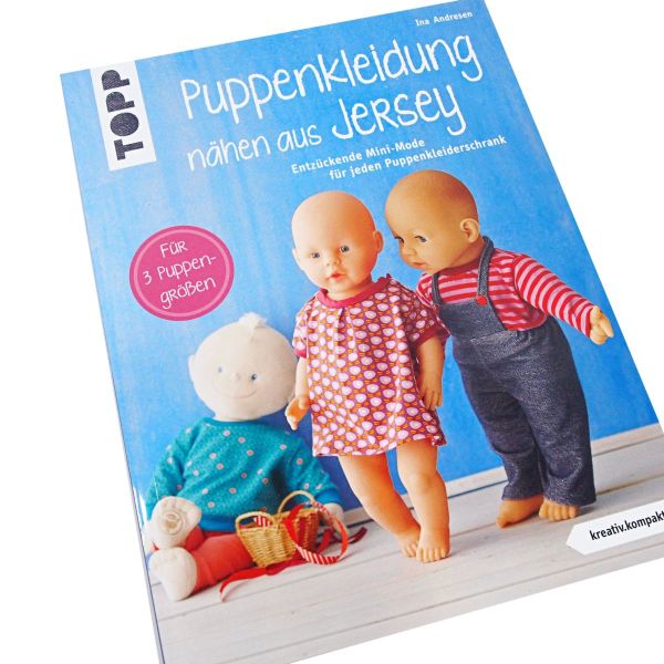 Puppenkleidung nähen aus Jersey - Mini-Mode für Puppen von 40-44cm