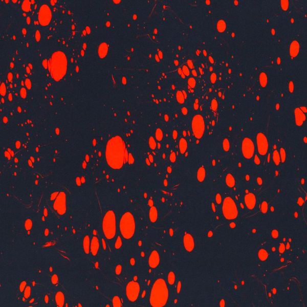 Jersey Kleckse Punkte rot navy – Serie Franjo El Piranho Feed Me by Thorsten Berger von Swafing