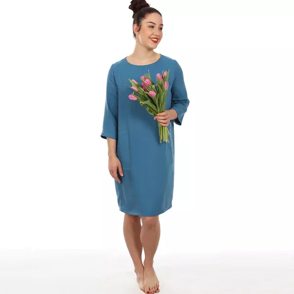 Schnittmuster FRAU YUMA • schlichtes Kleid für Webware von Studio Schnittreif • Gr. XS-XXL