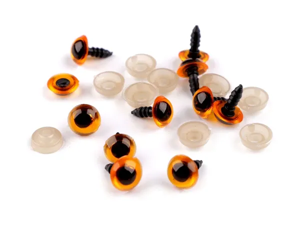Sicherheitsauge Bernstein 10 mm – Auge für Kuscheltiere & Amigurumi