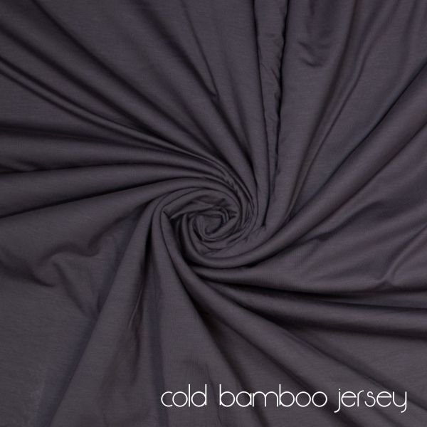Viskose Jersey knitterfrei aus Bambus dunkelgrau - cold bamboo jersey knit