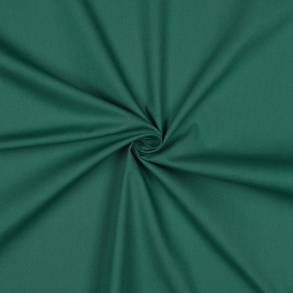 Baumwollstoff uni petrol - Baumwolle Popeline – Cotton Poplin cyan