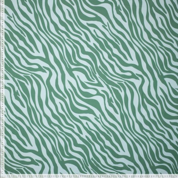 YOGA STRETCH Zebra mint grün - Funktionsjersey für Sportbekleidung Animal Print