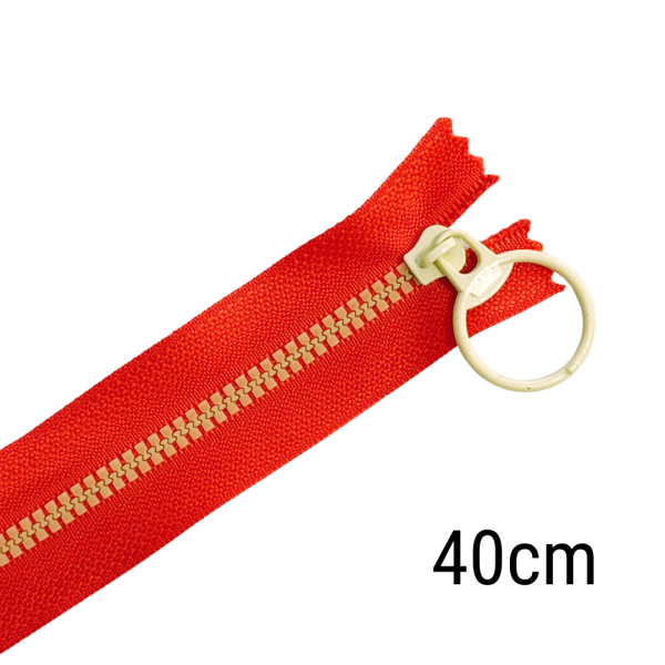 Reißverschluss Color Pop 40cm lang orange gelb für Taschen & Mäppchen