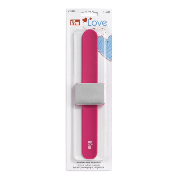 Nadelmagnet Armband von PRYM - magnetisches Nadelkissen pink