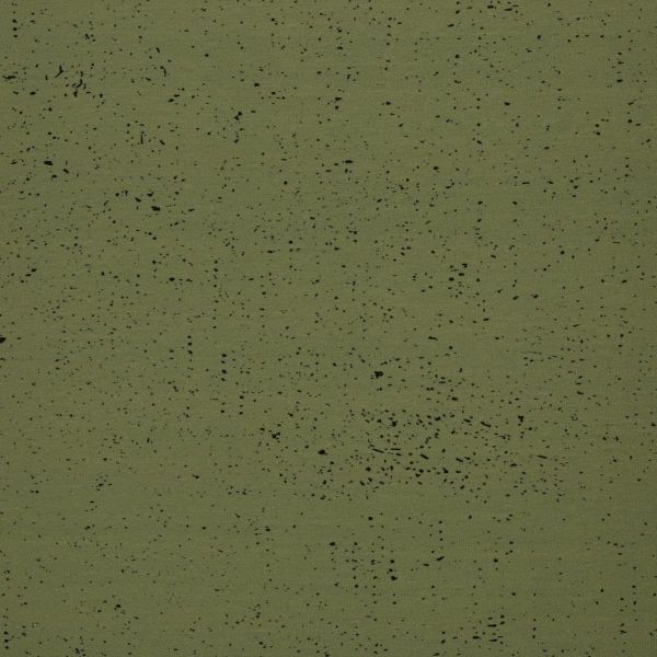 Sweat mit Sprenkeln oliv grün - French Terry Sparkle army Into the Wild by Swafing