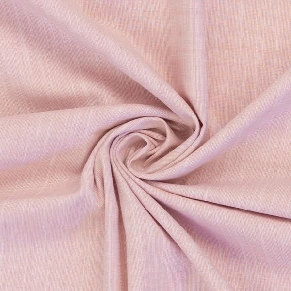 Baumwolle Chambray Leinenstruktur altrosa – Serie Sanna von Swafing