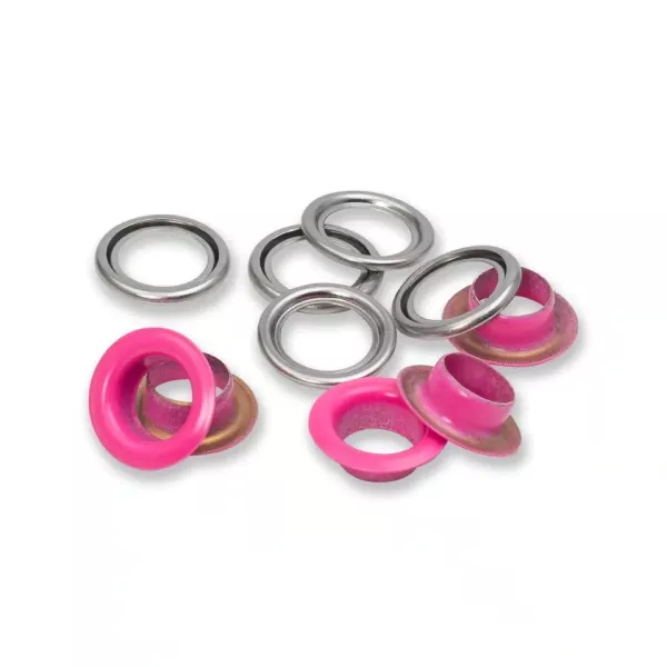20 Ösen mit Scheiben 11mm pink - für das Prym Vario Creative Tool