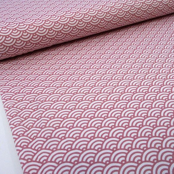 Jersey kleine Wellen in rosa – Serie Theo Waves von Swafing