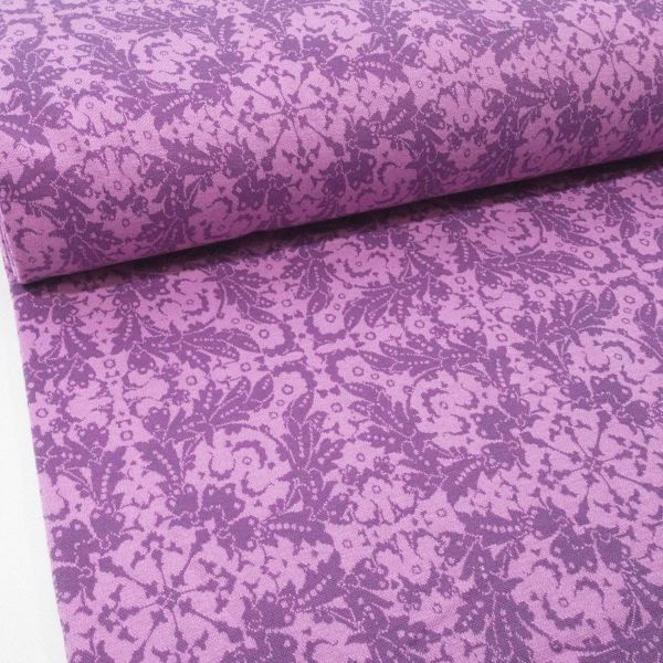 Strick Jacquard Ornamente flieder lila beere für Cardigan & Co.