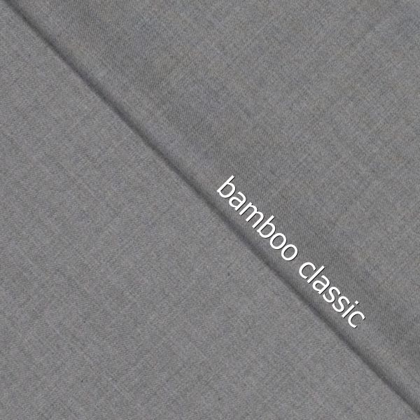 Bamboo Classic silbergrau meliert – Bambus Webware in Hellgrau mit Stretch für Blazer, Hosen & Kleid