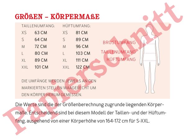 Schnittmuster FRAU GUSTA • Egg Shape Hose von Studio Schnittreif • Gr. XS-XXL