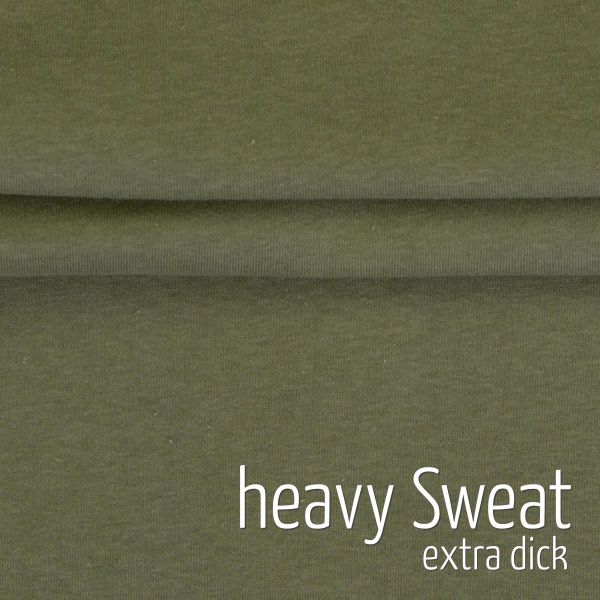 extra dicker Softsweat oliv grün - kuschliger warmer Wintersweat