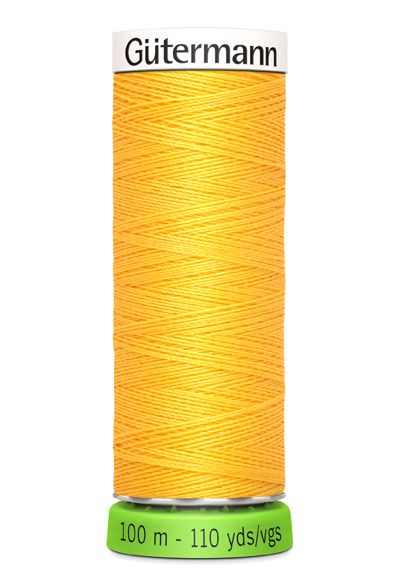 rPET Nähgarn gelb 417 - 100m Allesnäher recycelt von Gütermann
