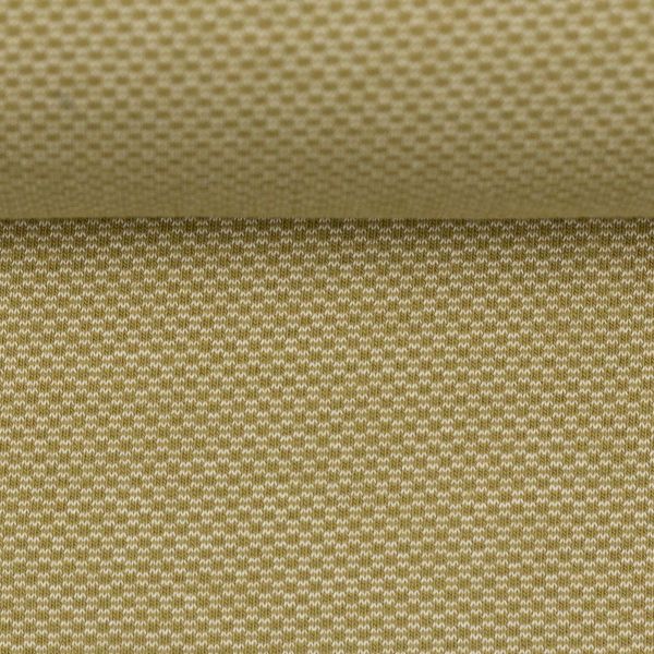 Jacquard Jersey Wabenmuster khaki oliv – Serie Leroy von Swafing - doubleface