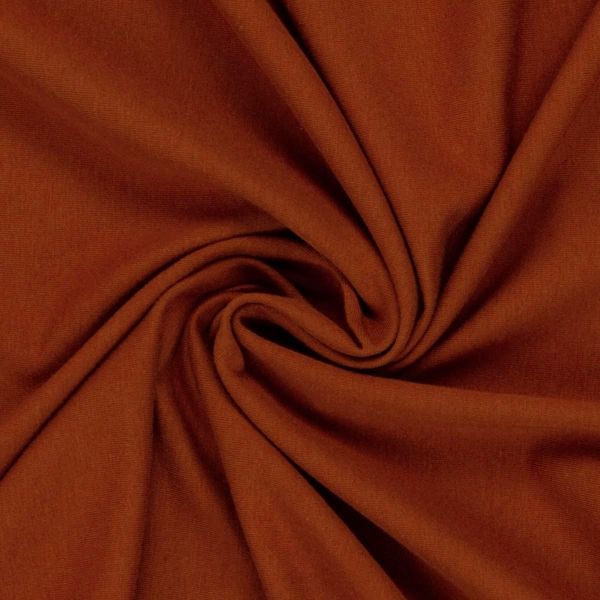 Single Jersey terracotta rotbraun - Baumwolljersey VANESSA von Swafing