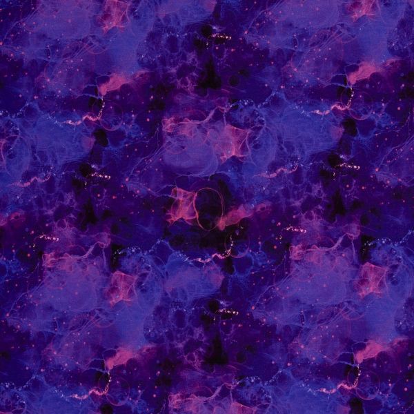 Modal French Terry Connected to Universe violett – Swafing | Christiane Zielinsky