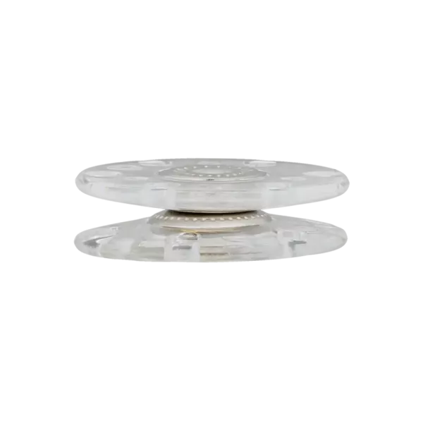 Druckknopf transparent 25 mm zum Annähen Polyamid Metall