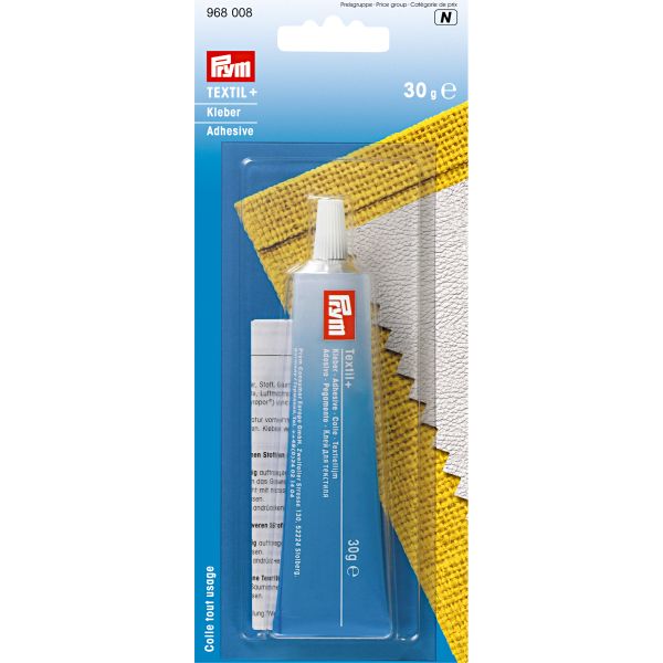 Textilkleber 30g von Prym – Klebstoff für Stoffe, Leder, Gummi, Holz, Metall & PVC