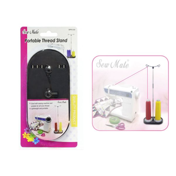 Nähgarnständer für 2 Garnrollen Nähmaschine - Zwillingsnaht nähen mit Ovi Konen